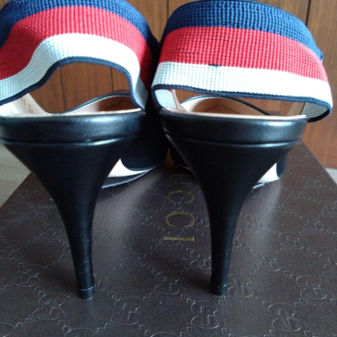 GUCCI Shoes Pumps Heel EU 36 US 6 Leather Black Authentic