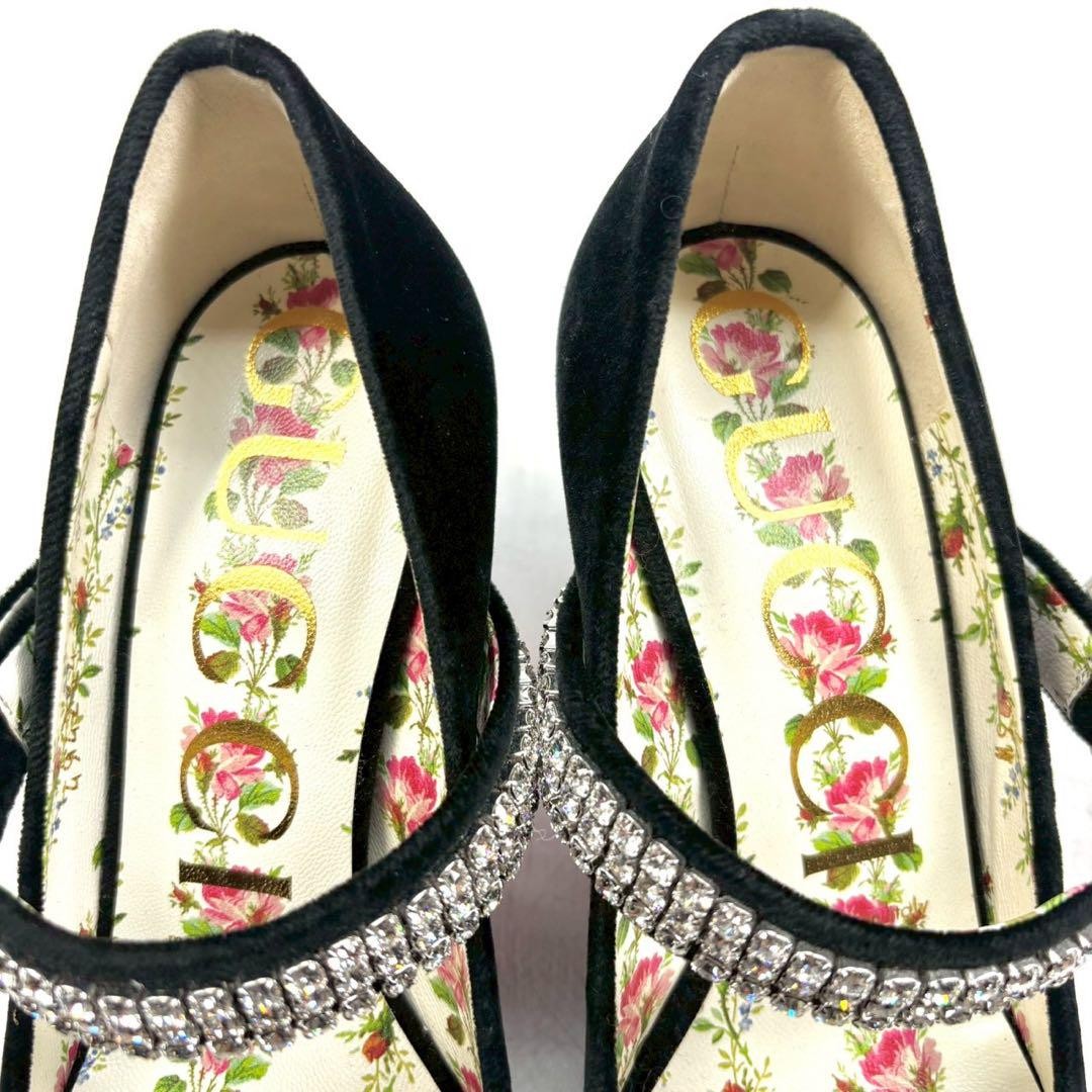 GUCCI Shoes Pumps Heel EU 36 US 6 Black Authentic