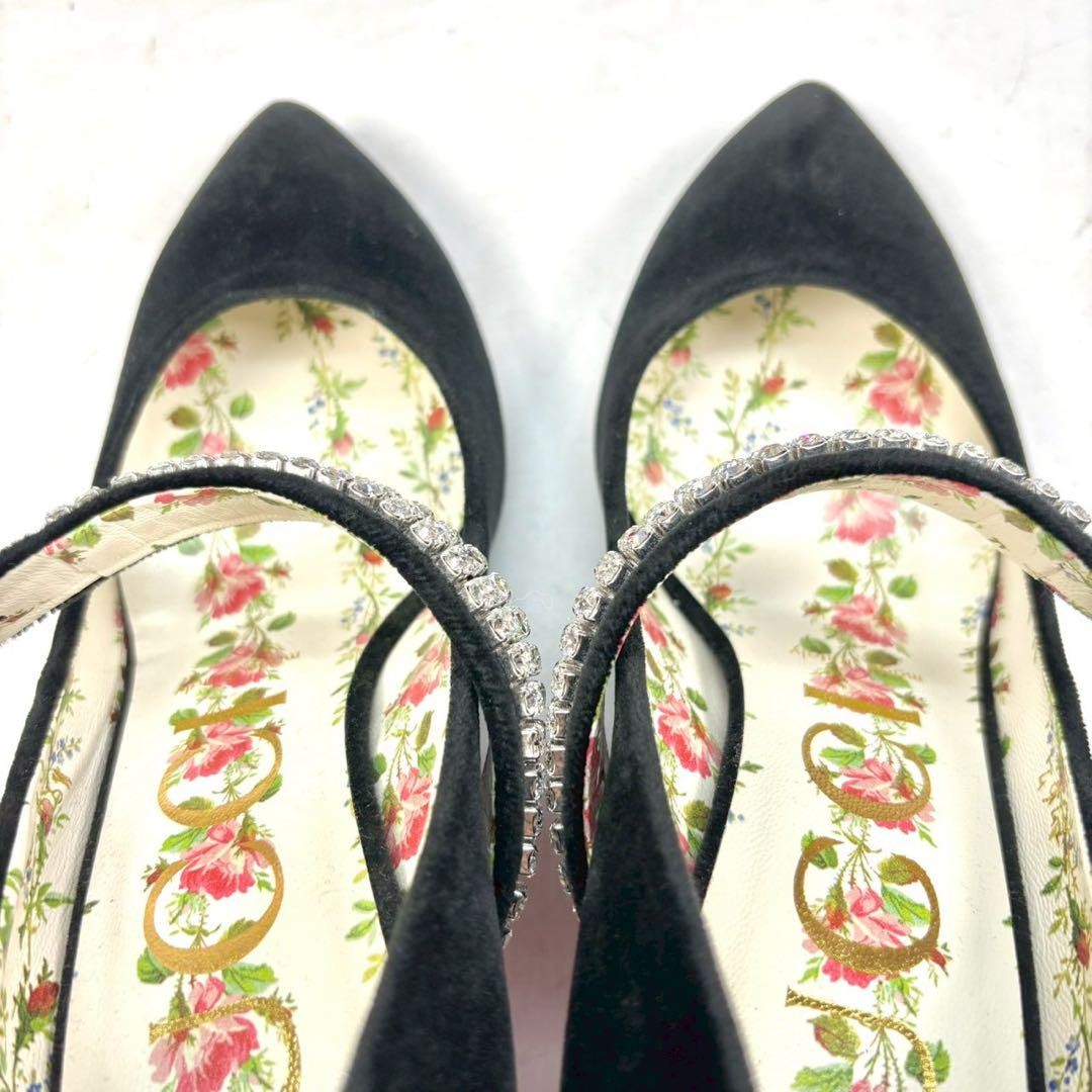 GUCCI Shoes Pumps Heel EU 36 US 6 Black Authentic