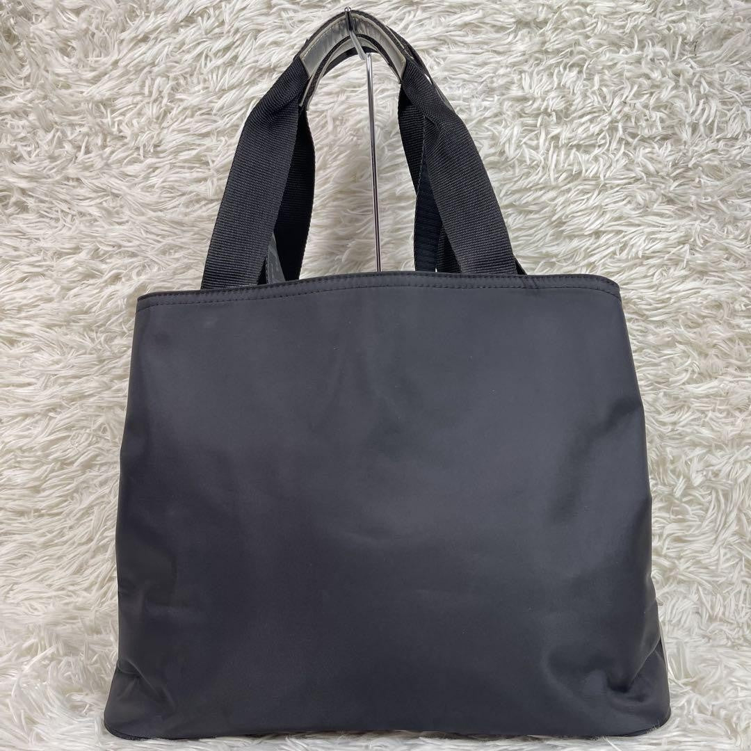 VERSACE Shoulder Bag Purse 2way Nylon Black Authentic