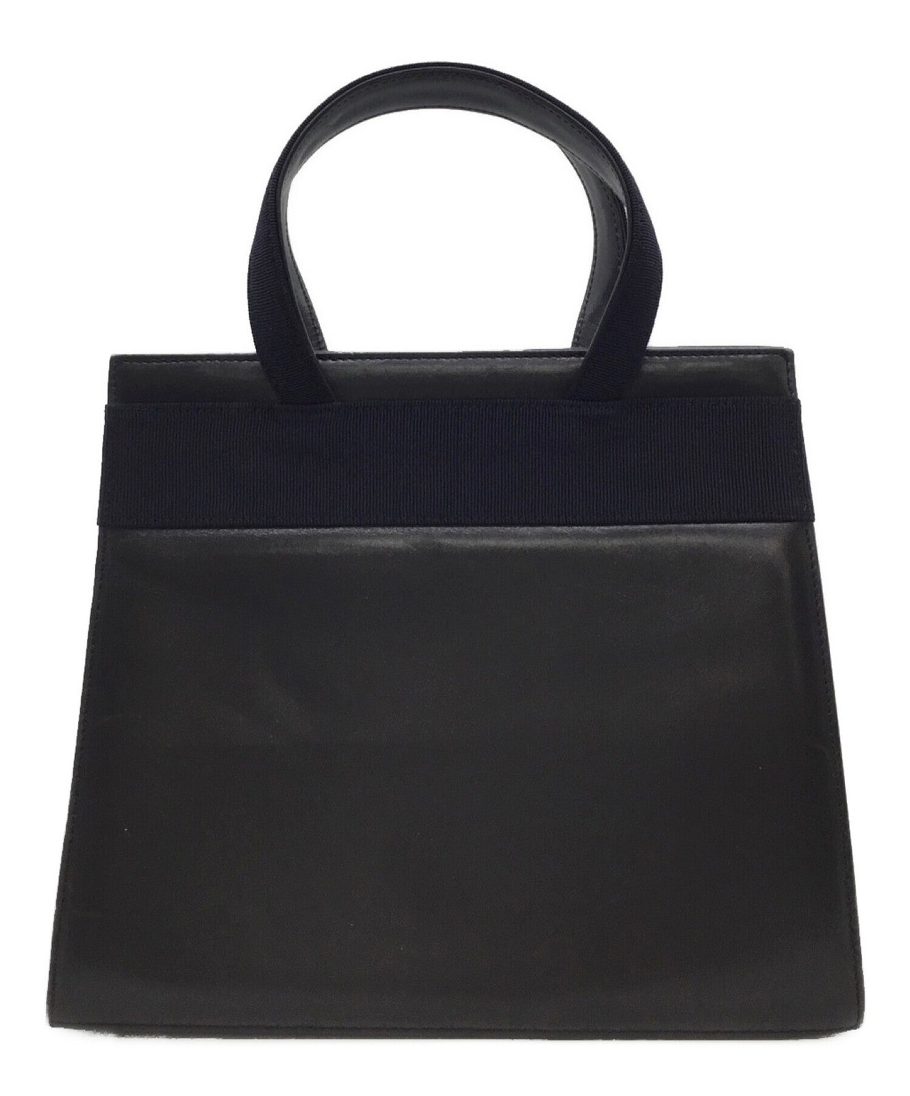 Salvatore Ferragamo Shoulder Bag Purse Vara Navy Authentic
