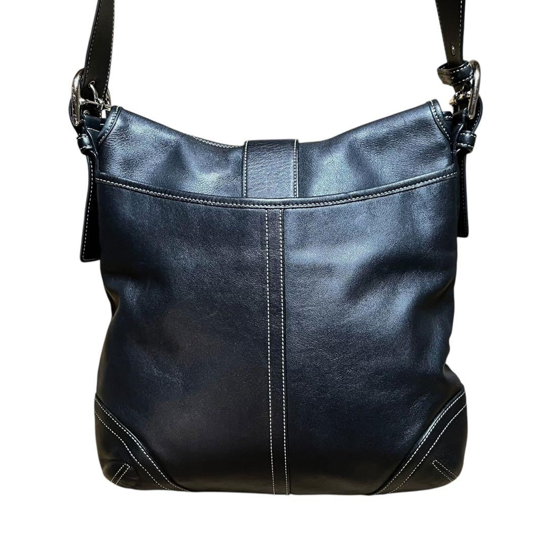 COACH Shoulder Bag Purse 9481 Soho Leather Black Authentic