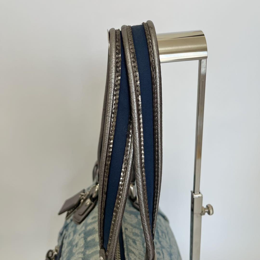 COACH Hand Bag Tote Purse 16988 Denim Blue Authentic
