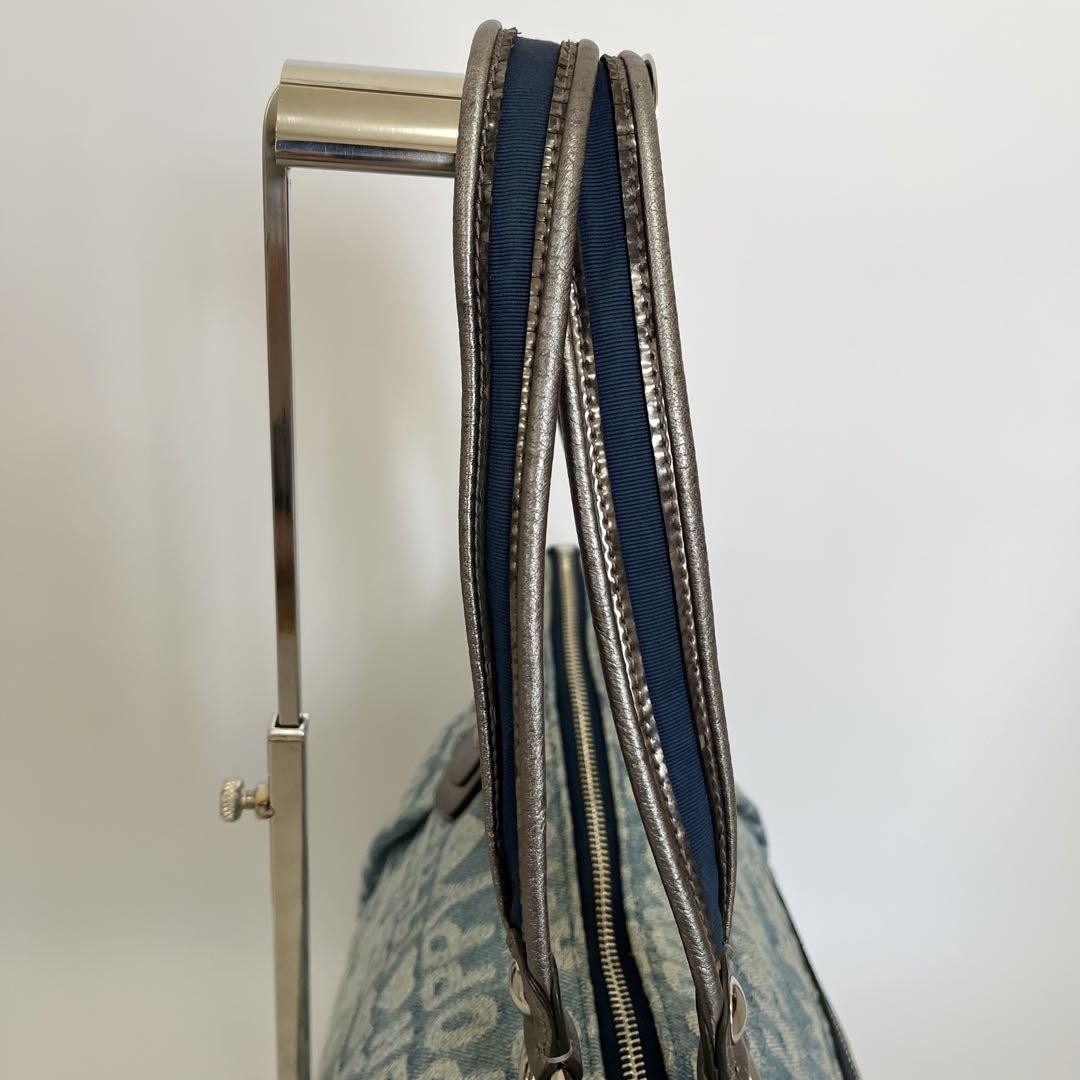 COACH Hand Bag Tote Purse 16988 Denim Blue Authentic