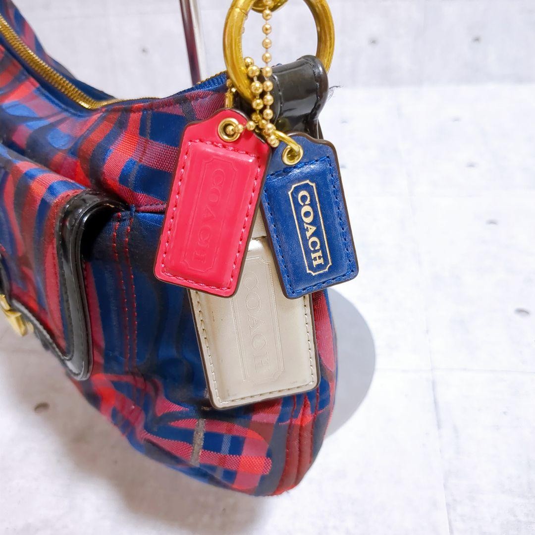 COACH Shoulder Bag Purse Multicolor Authentic