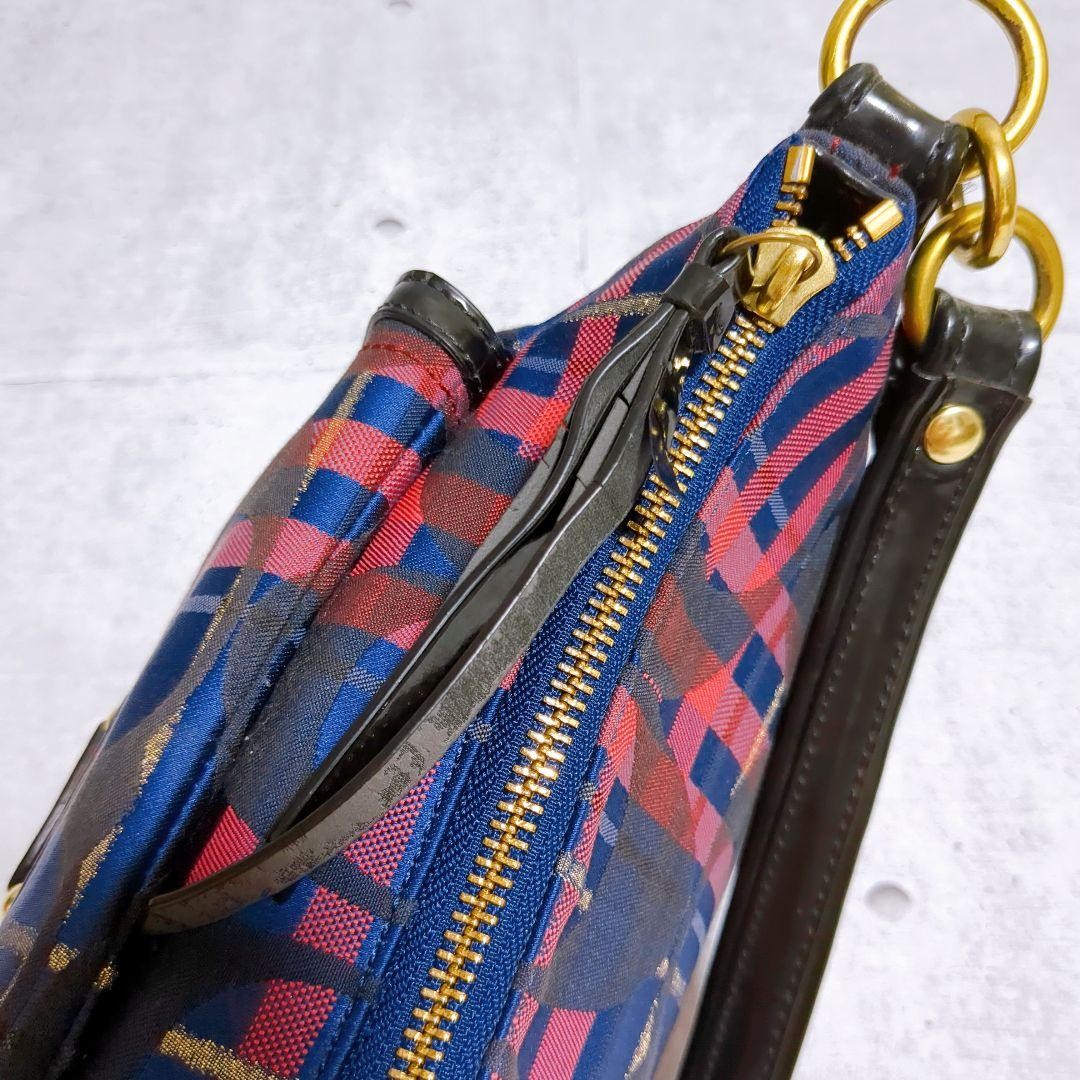 COACH Shoulder Bag Purse Multicolor Authentic
