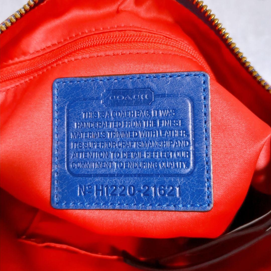 COACH Shoulder Bag Purse Multicolor Authentic