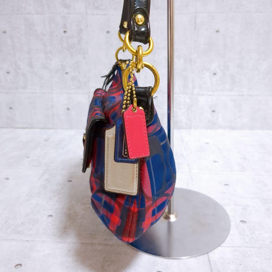 COACH Shoulder Bag Purse Multicolor Authentic