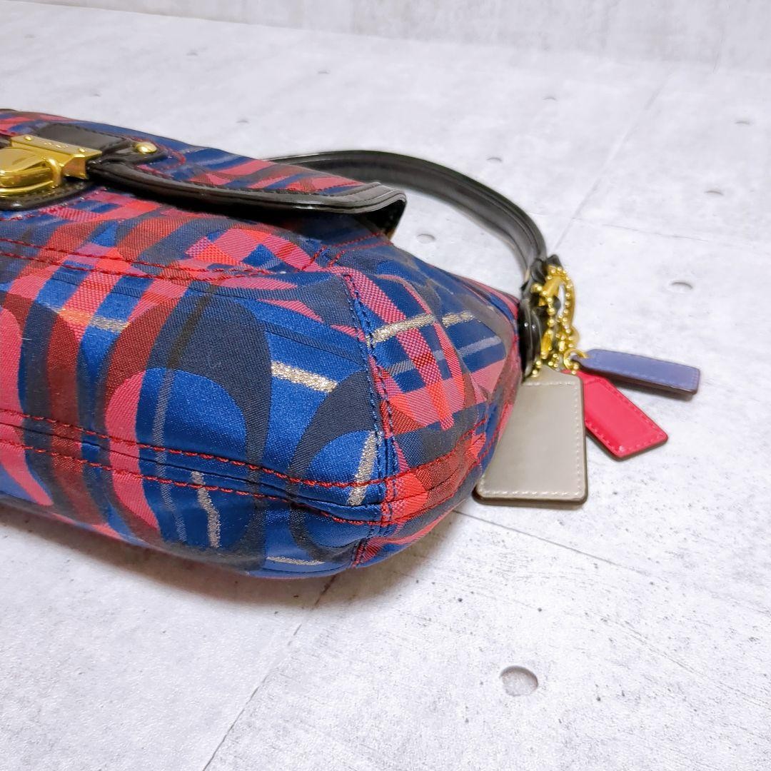 COACH Shoulder Bag Purse Multicolor Authentic