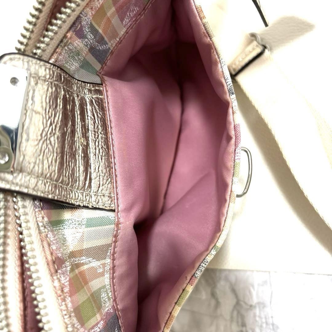 COACH Shoulder Bag Purse Poppy Multicolor Authentic