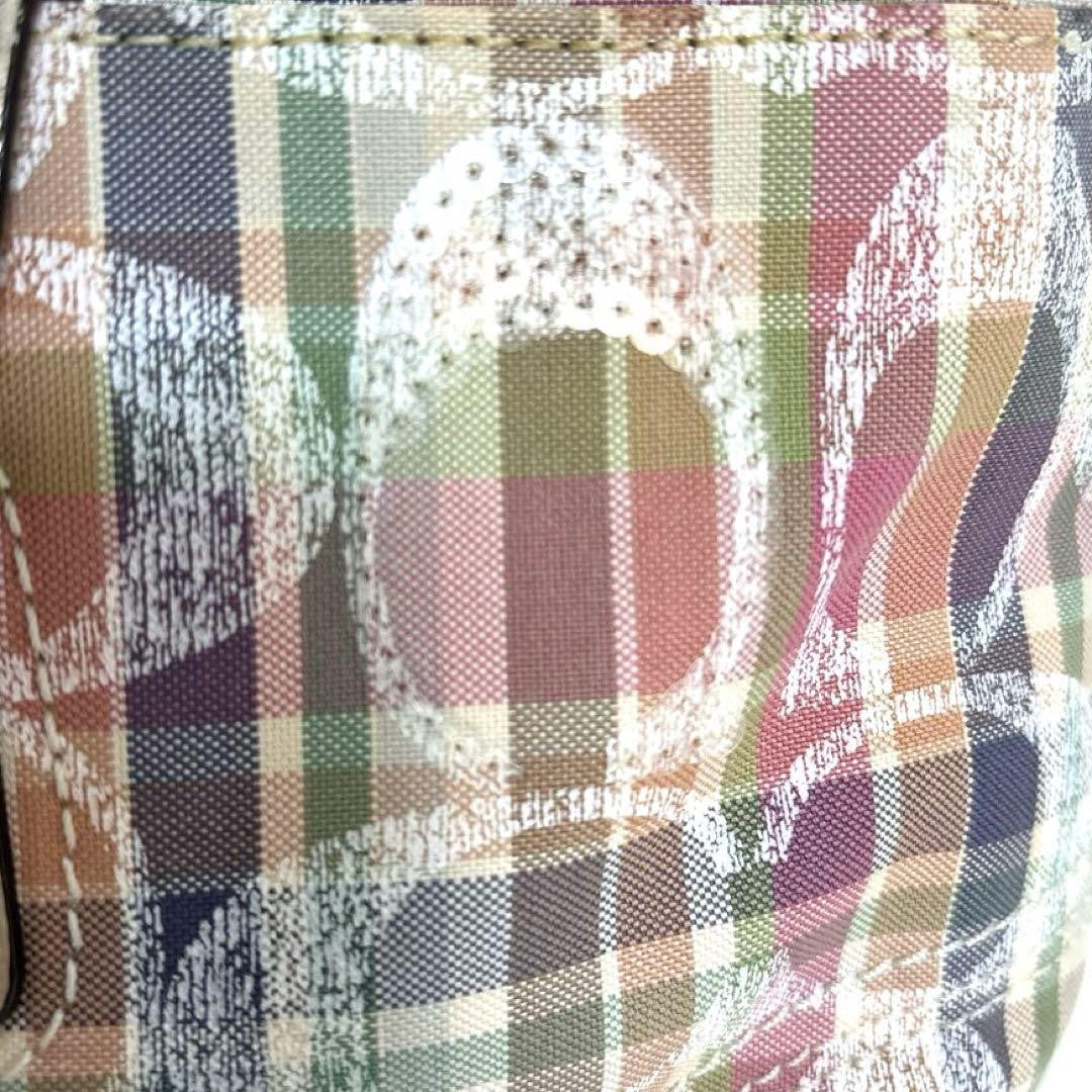 COACH Shoulder Bag Purse Poppy Multicolor Authentic
