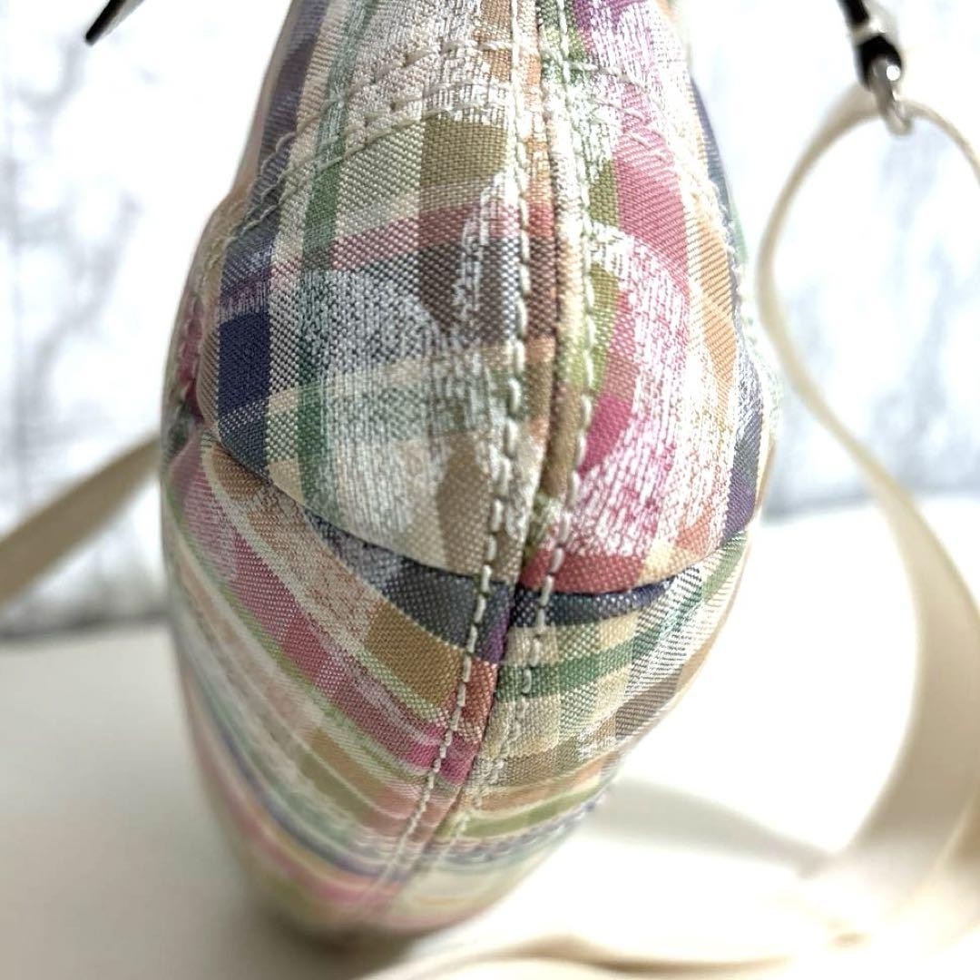 COACH Shoulder Bag Purse Poppy Multicolor Authentic