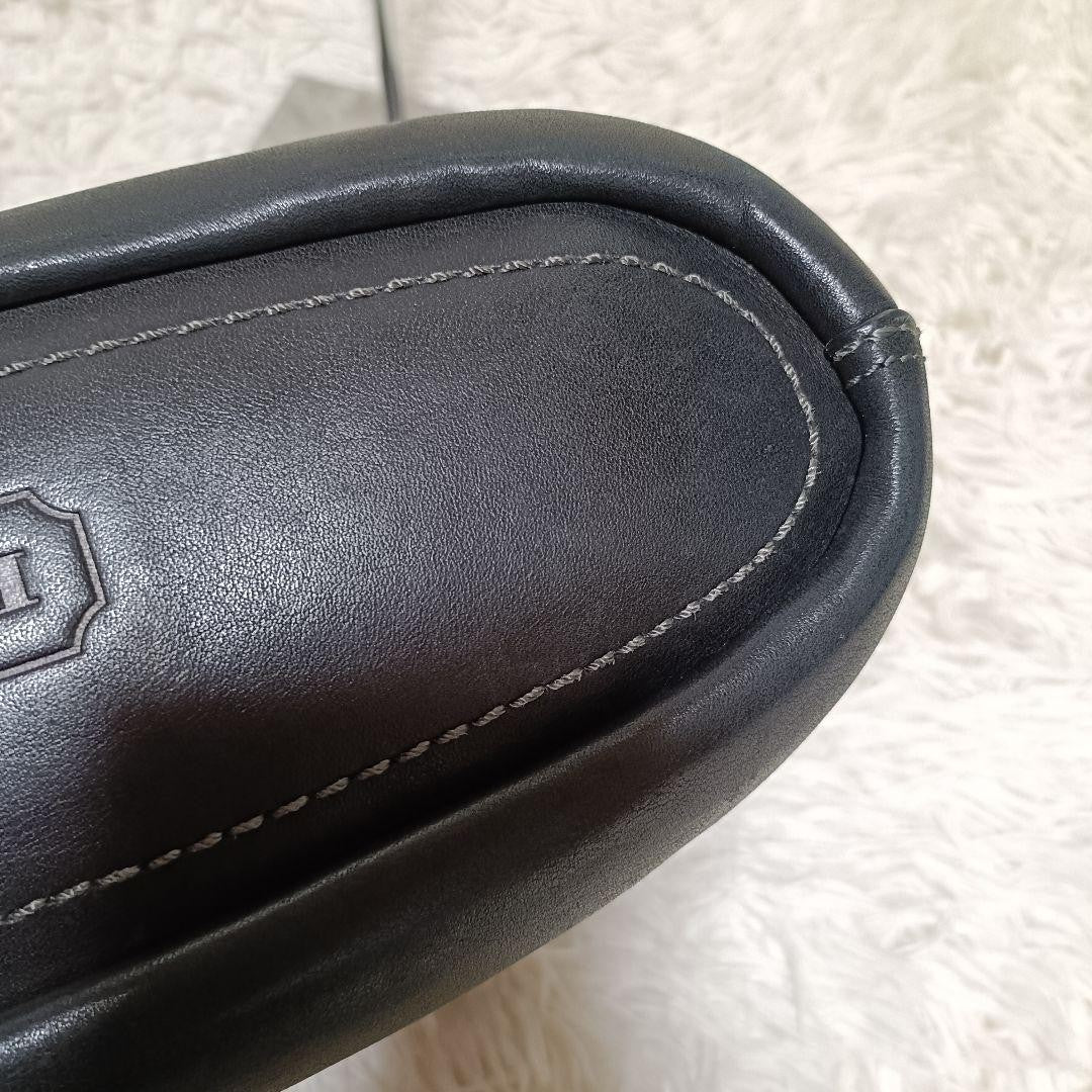 COACH Shoulder Bag Purse Leather Black Authentic
