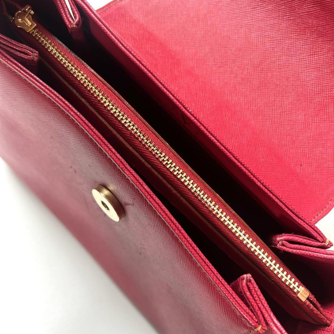 Valentino Garavani Hand Bag Tote Purse Logo Leather Pink Authentic