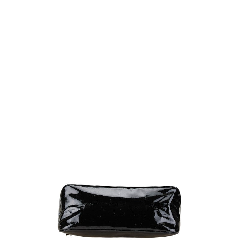Salvatore Ferragamo Shoulder Bag Purse Gancini Black Authentic