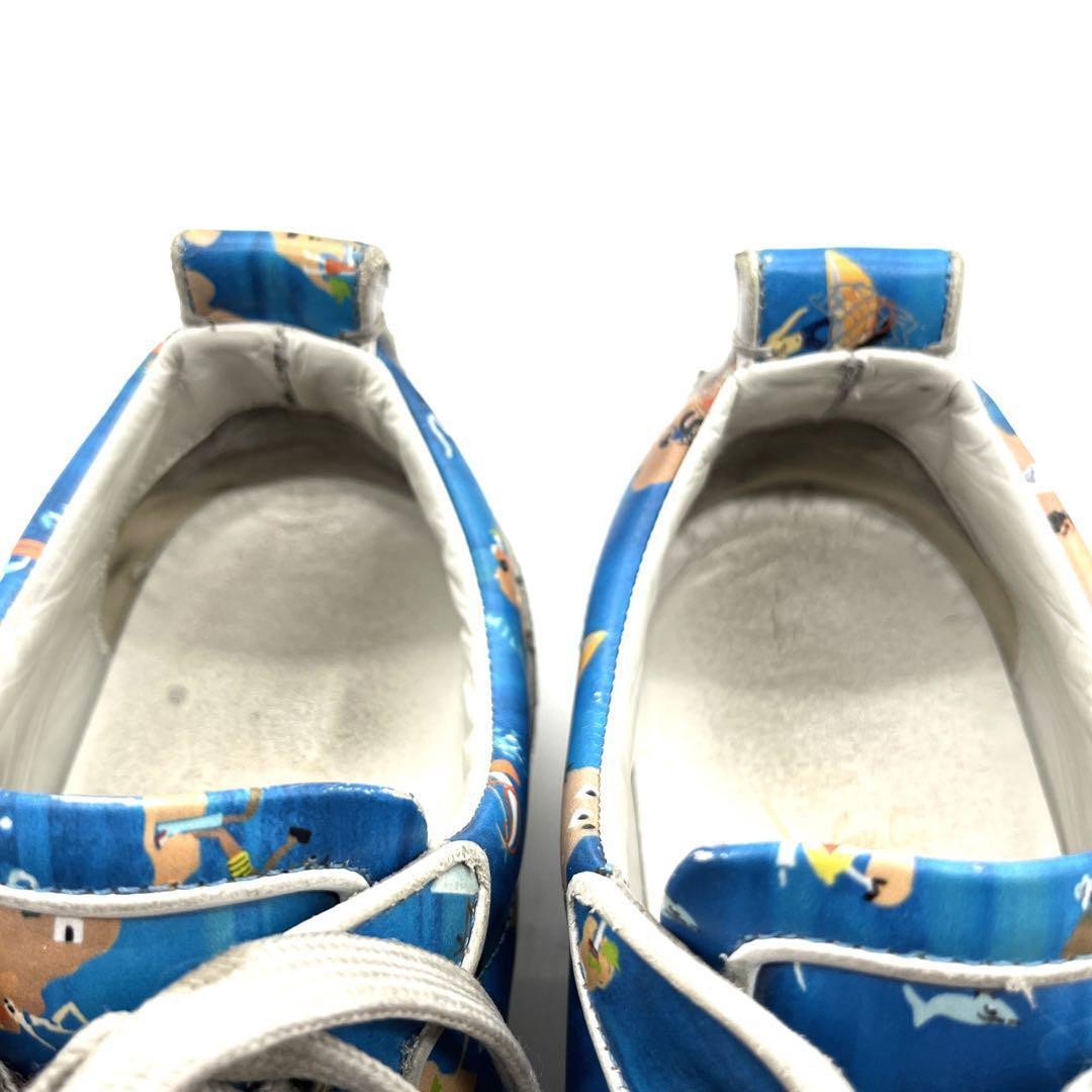 Christian Louboutin Sneakers Shoes Low-Cut Studs EU 41 US 8 Blue Authentic