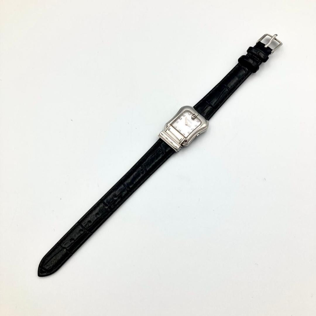 FENDI 3800L Quartz Watch Wristwatch FF Logo Silver Women's Authentic