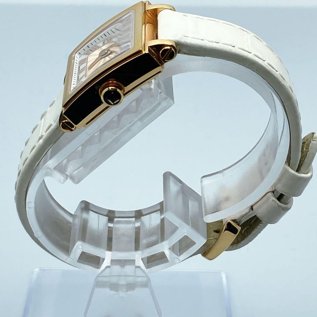 FENDI 60500L QUADORO MINI Quartz Watch Wristwatch Logo Women's Authentic