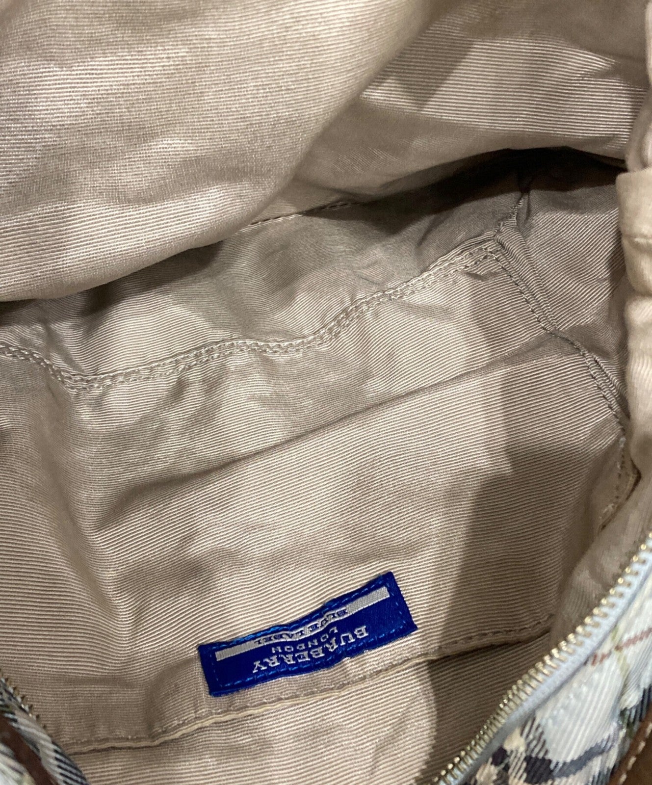 BURBERRY BLUE LABEL Shoulder Bag Purse Nova Check Sky Blue Authentic