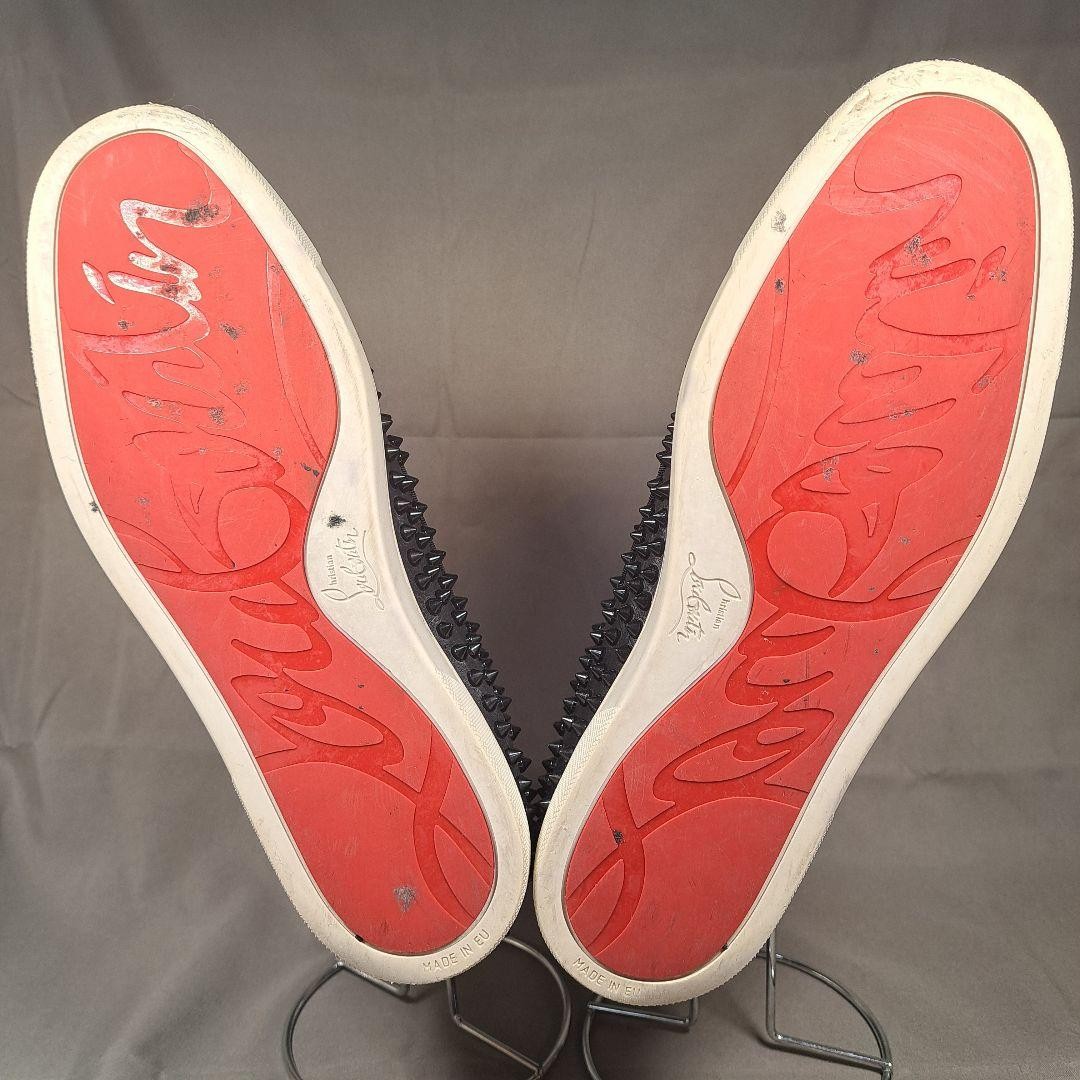 Christian Louboutin Sneakers Shoes Low-Cut Studs EU 44 US 11 Authentic