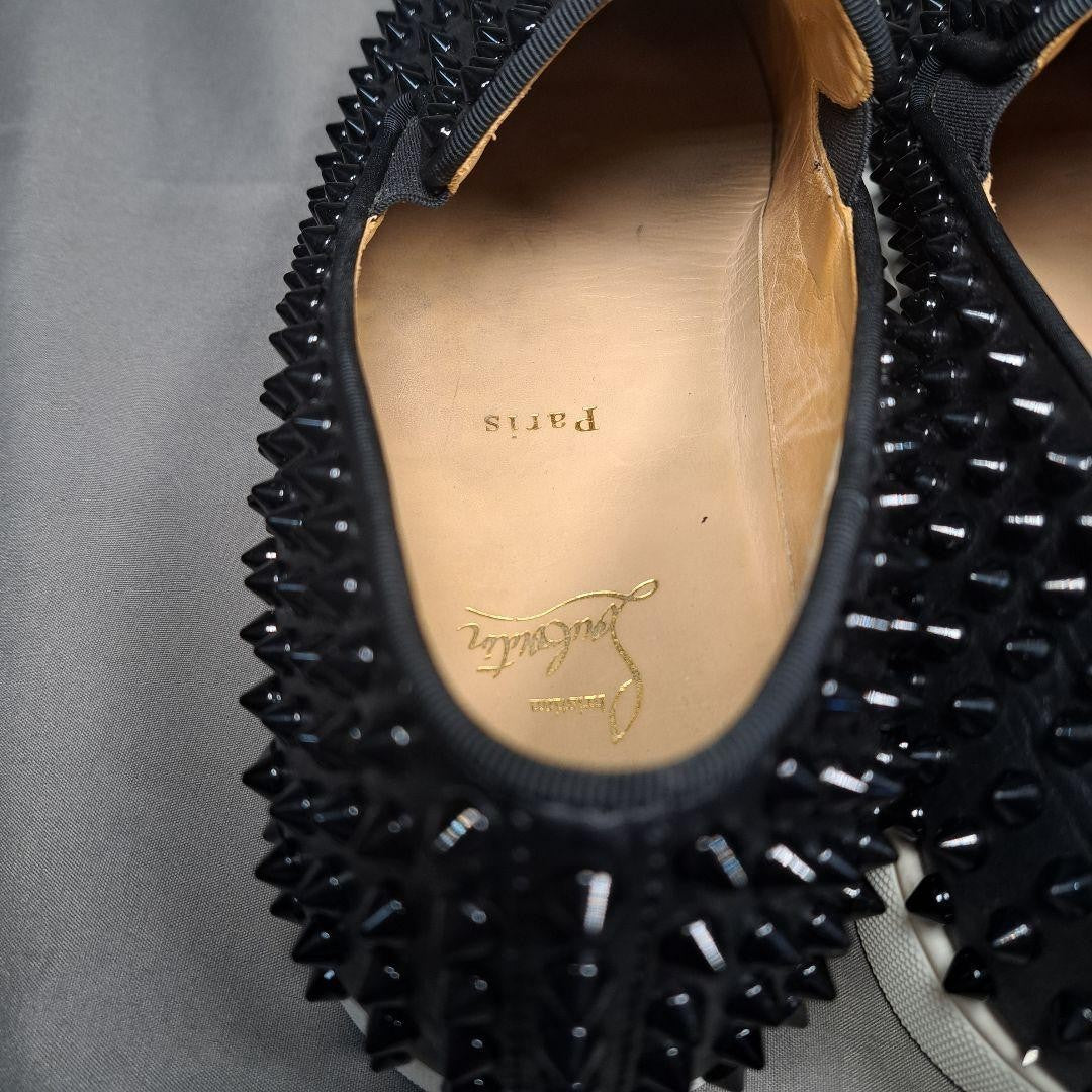 Christian Louboutin Sneakers Shoes Low-Cut Studs EU 44 US 11 Authentic