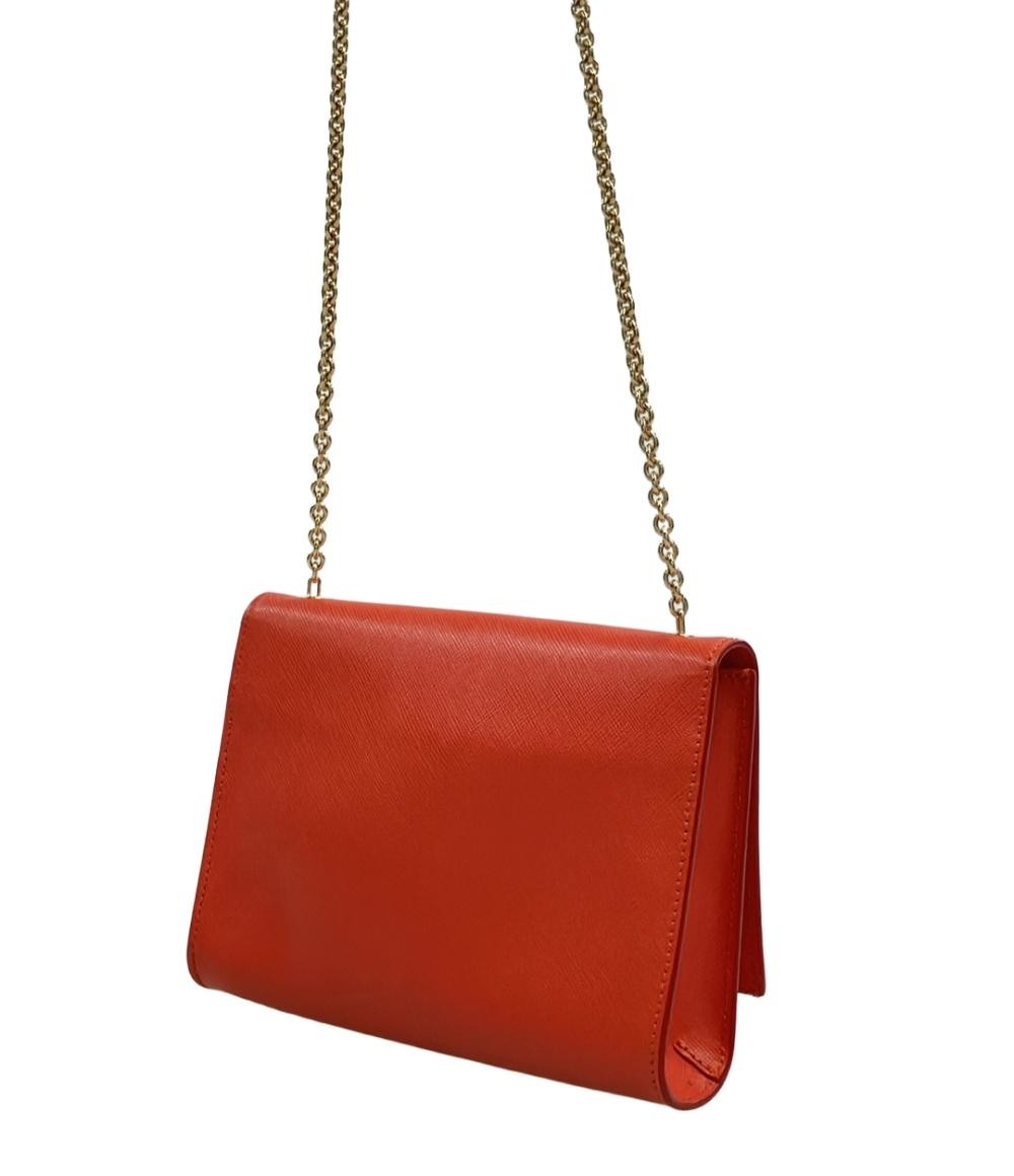Salvatore Ferragamo Shoulder Bag Purse Orange Authentic