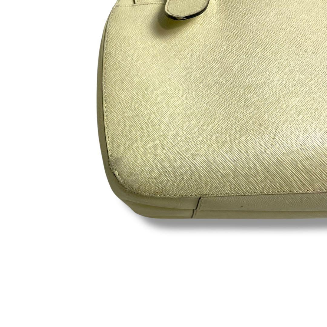 Salvatore Ferragamo Hand Bag Tote Purse Gancini Leather Beige Authentic