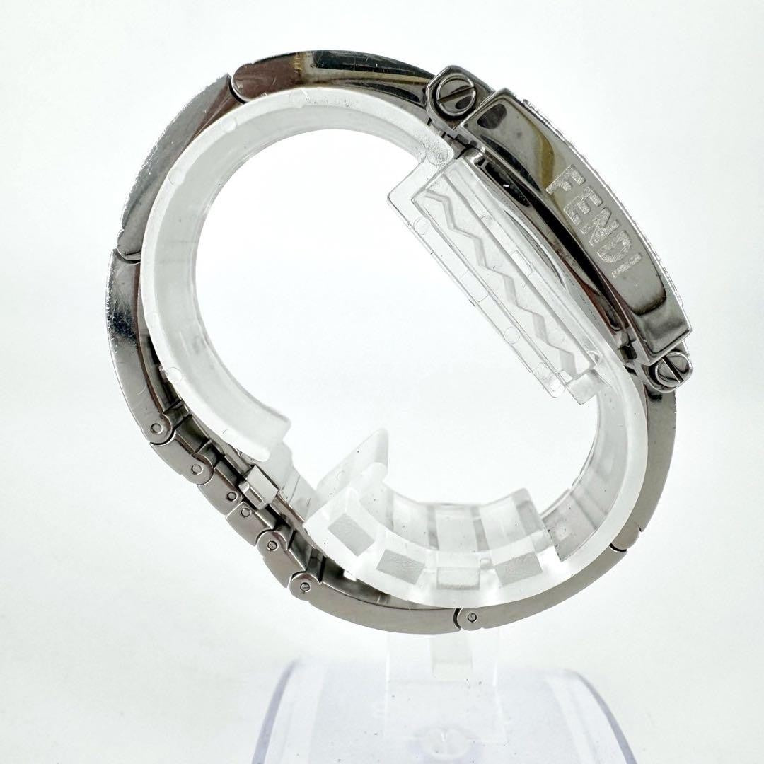 FENDI 6000G Quartz Watch Wristwatch Logo Silver Women's Authentic