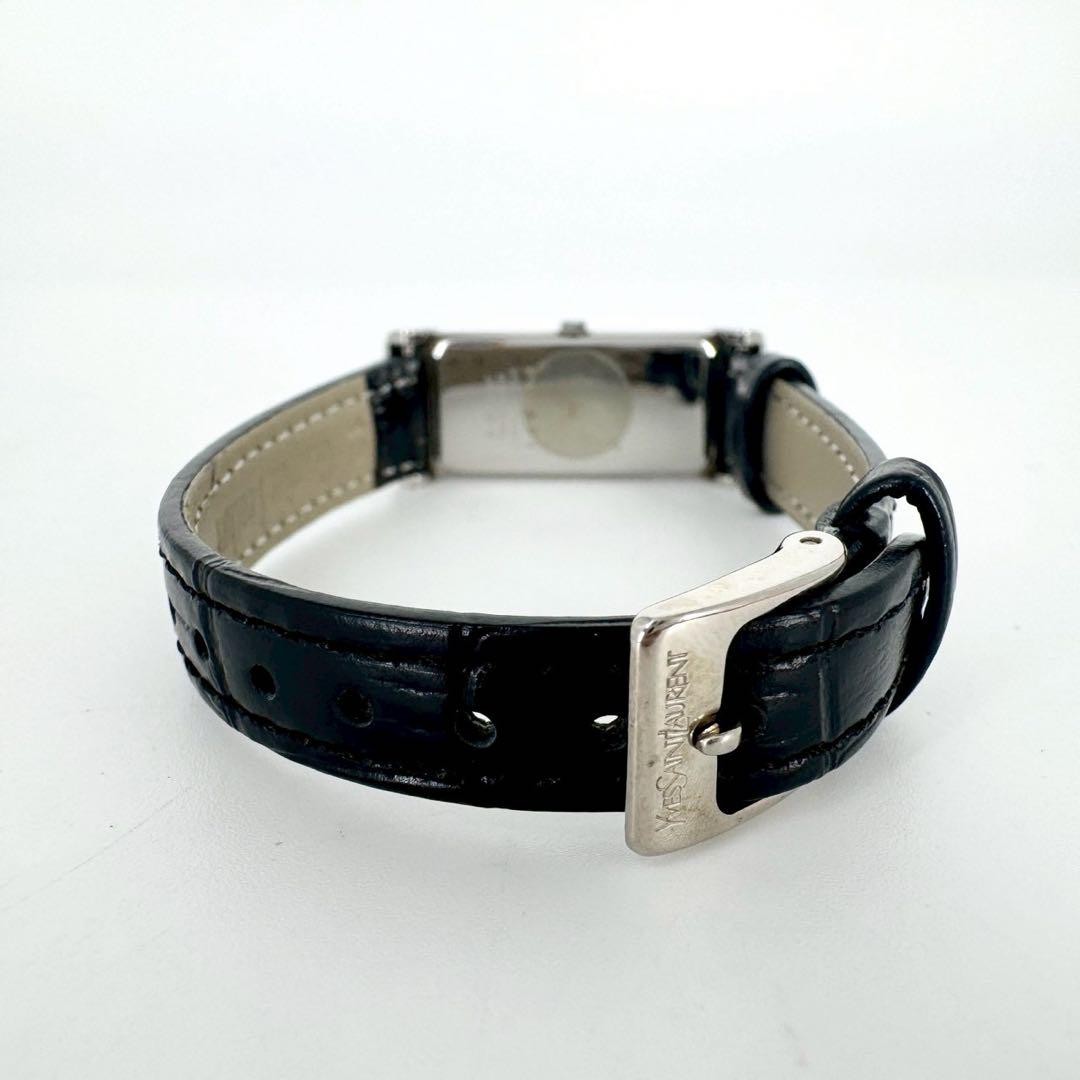 Saint Laurent Quartz Watch Wristwatch YSL Cassandra Black Women's Auth