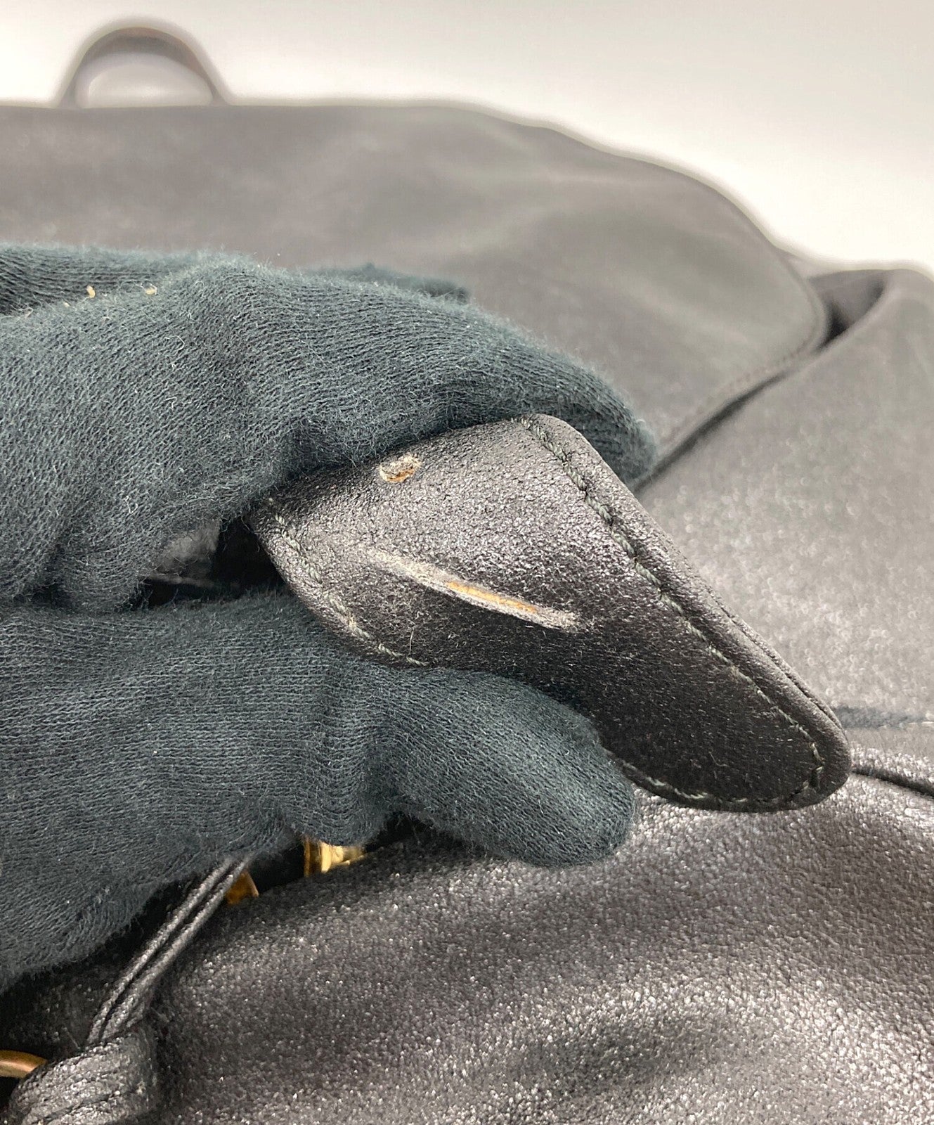VERSACE Backpack Medusa Leather Black Authentic