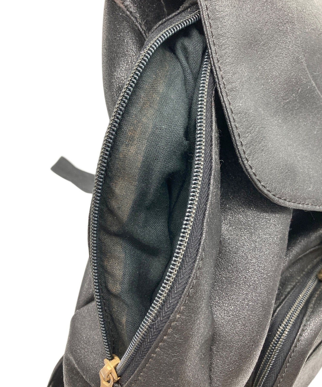 VERSACE Backpack Medusa Leather Black Authentic