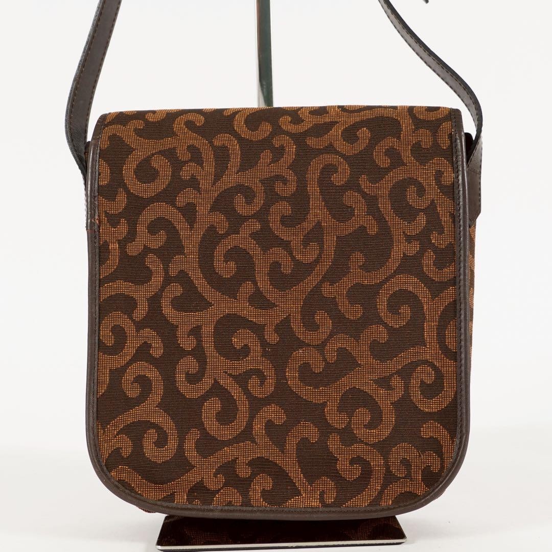 Saint Laurent Shoulder Bag Purse Heart Brown Authentic