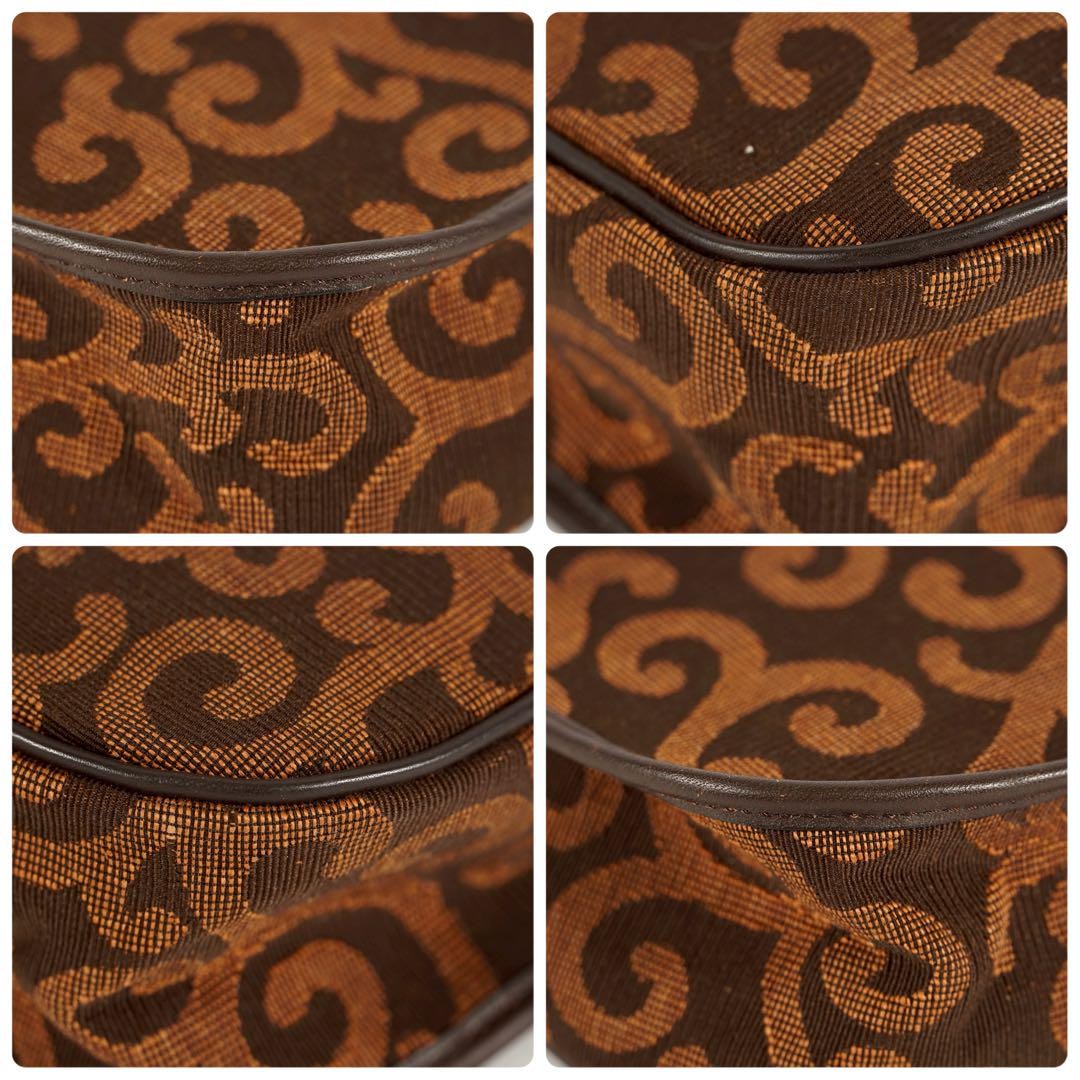Saint Laurent Shoulder Bag Purse Heart Brown Authentic