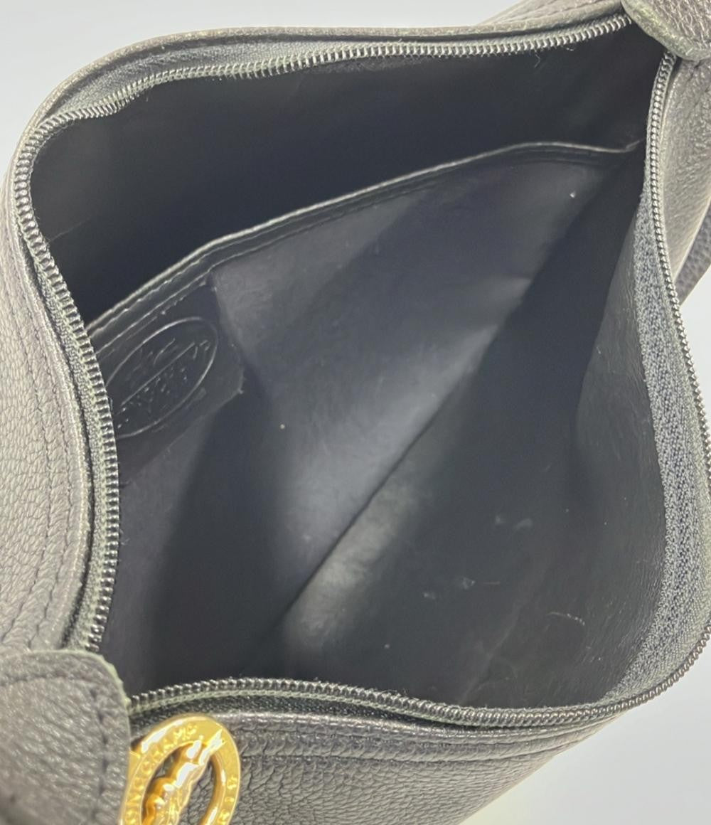 Longchamp Shoulder Bag Purse Black Authentic