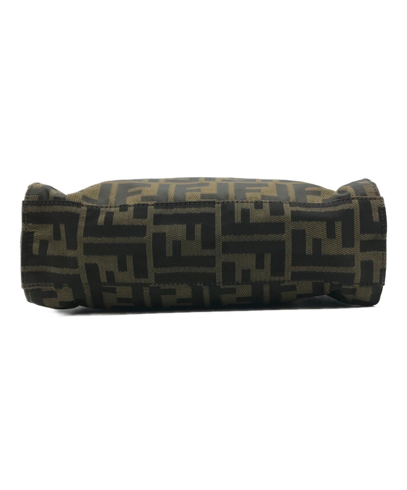FENDI Mini Hand Bag Tote Purse FF Zucca Authentic