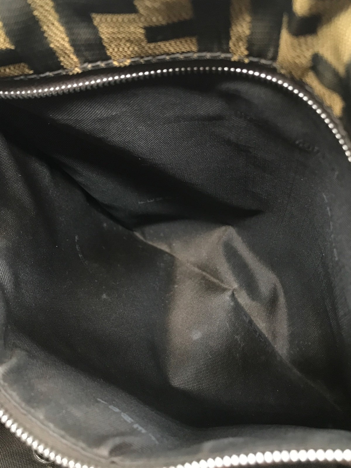 FENDI Mini Hand Bag Tote Purse FF Zucca Authentic