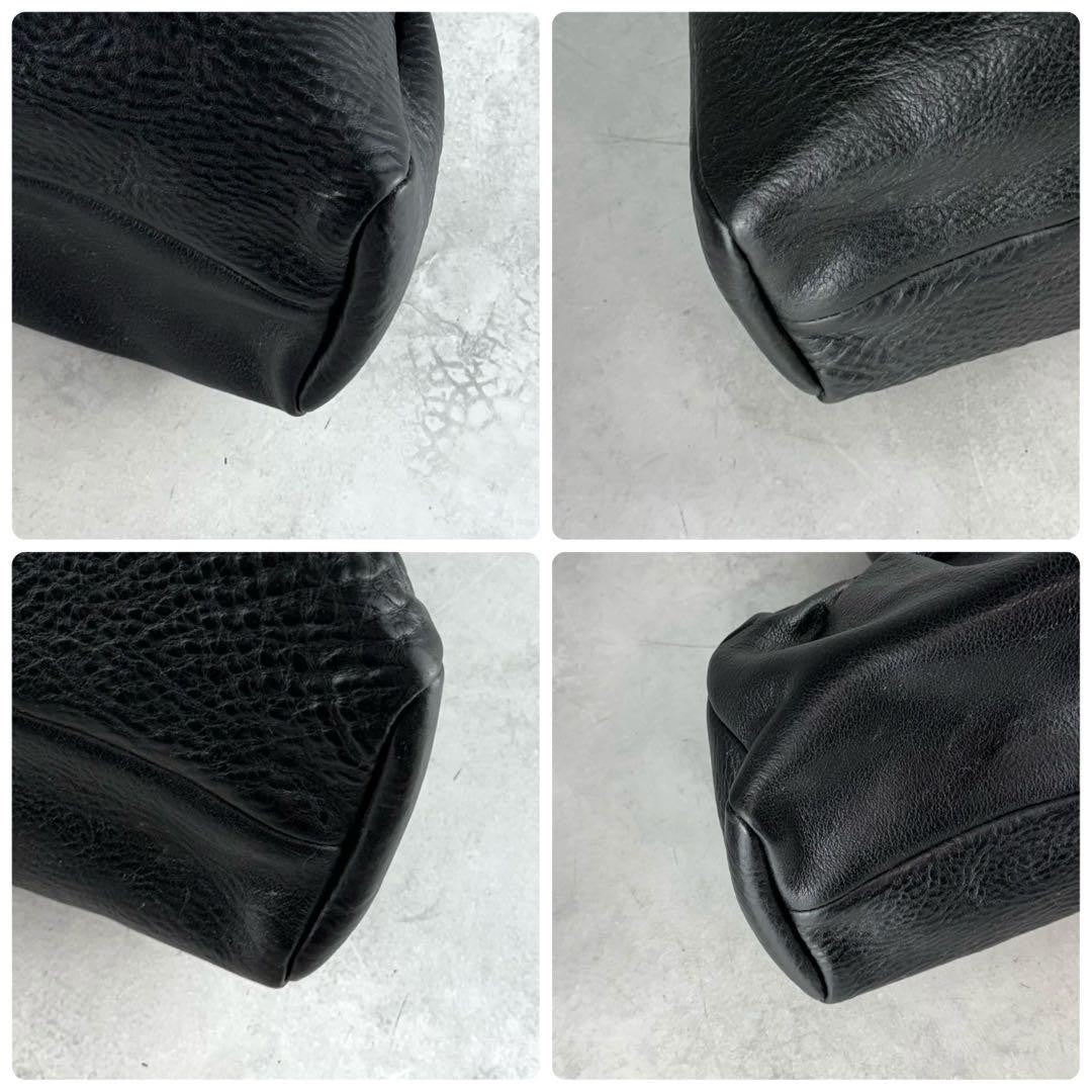 GUCCI Hand Bag Tote Purse Leather Black Authentic