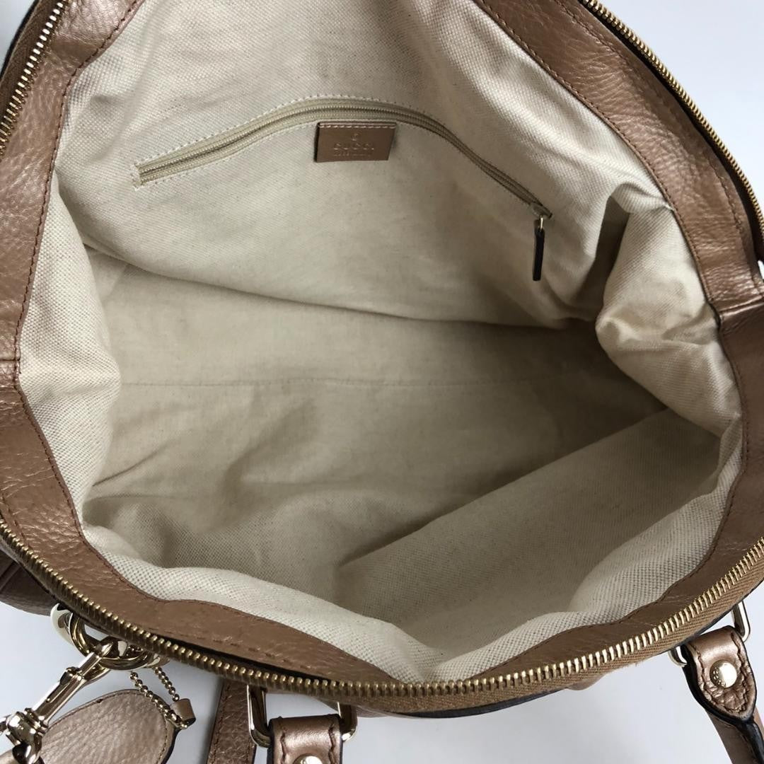 GUCCI Hand Shoulder Bag Tote Purse 2way Pink Authentic