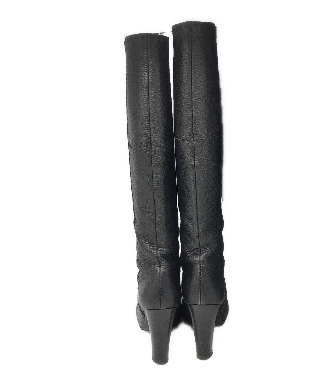 FENDI Long Boots Shoes EU 36.5 US 6.5 Black Authentic