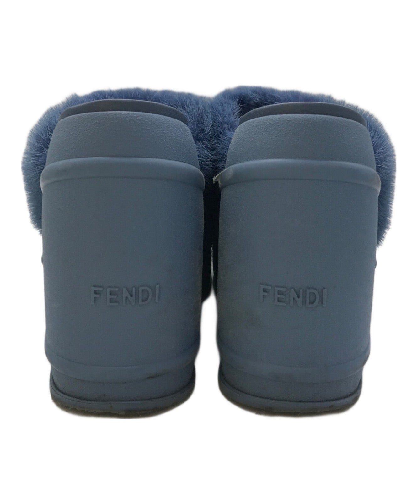 FENDI Sandals Shoes EU 37 US 7 Blue Authentic