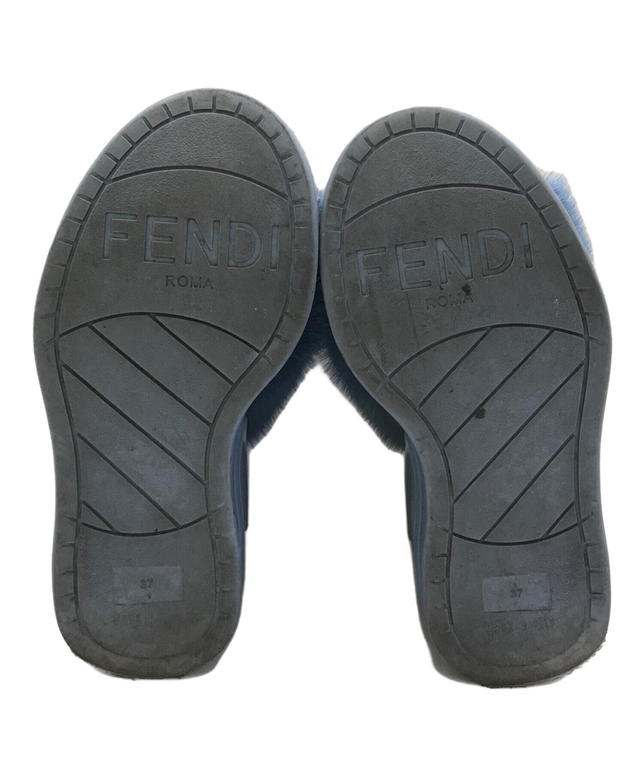 FENDI Sandals Shoes EU 37 US 7 Blue Authentic