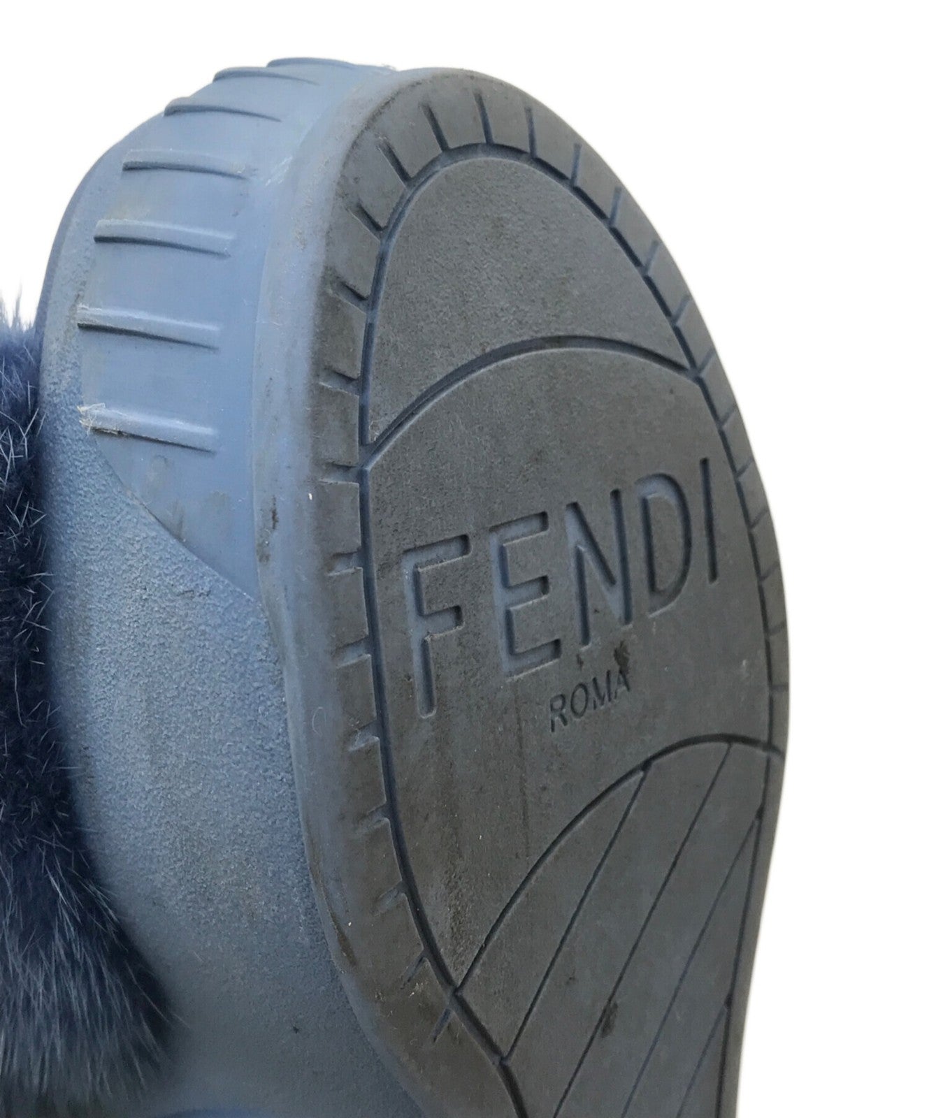 FENDI Sandals Shoes EU 37 US 7 Blue Authentic