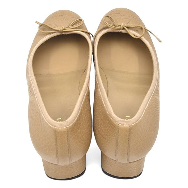 GUCCI Shoes Pumps Heel Interlocking G Logo EU 37 US 7 Leather Beige Authentic