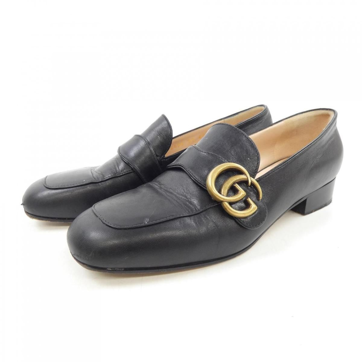 GUCCI Shoes GG EU 37.0 US 7.0 Black Authentic