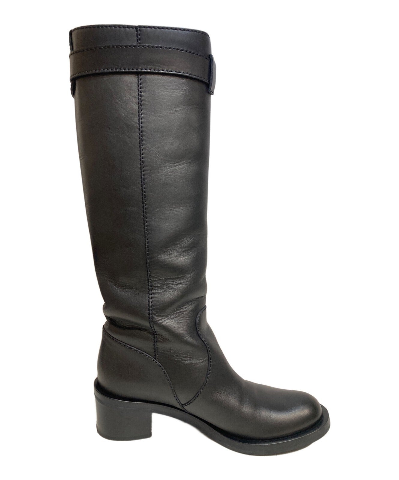 GUCCI Long Boots Shoes GG Marmont EU 35.5 US 5.5 Black Authentic