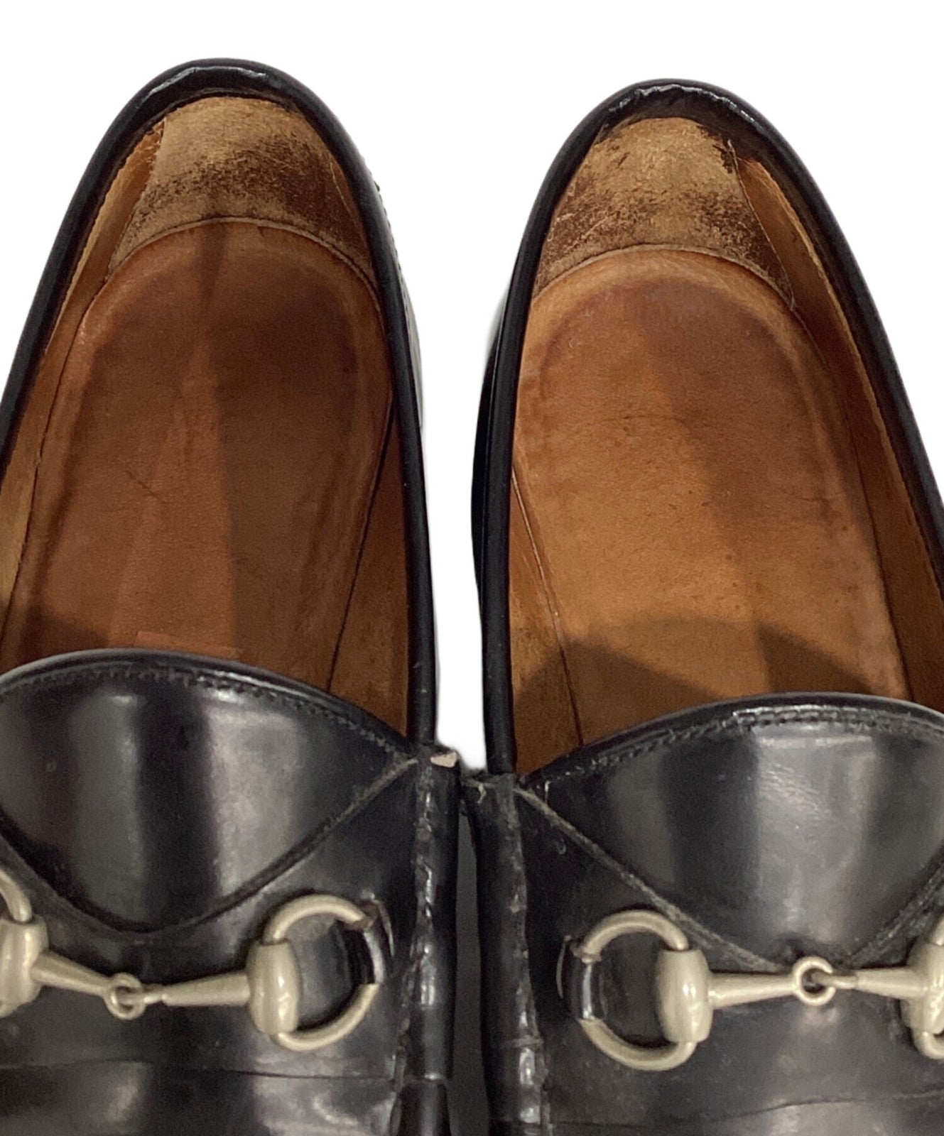 GUCCI Loafers Shoes Horse Bit EU 36.5 US 6.5 Black Authentic