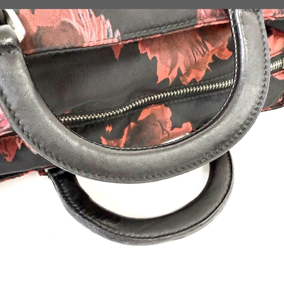 PRADA Hand Bag Tote Purse Logo Nylon Multicolor Authentic