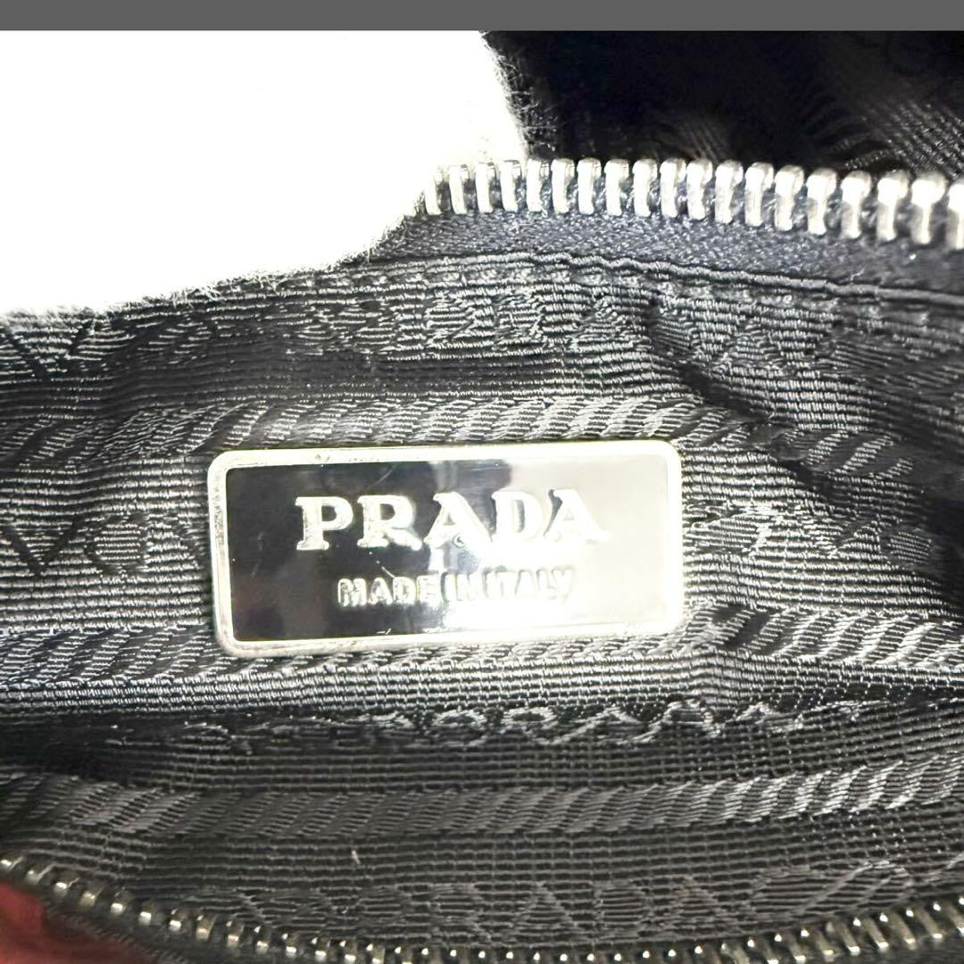 PRADA Hand Bag Tote Purse Logo Nylon Multicolor Authentic