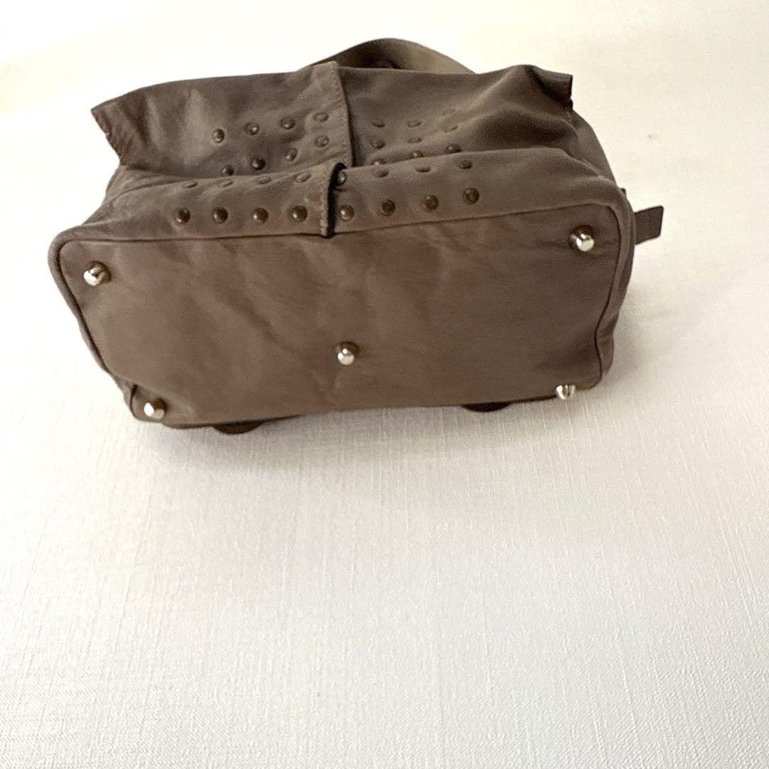 Chloe Shoulder Bag Purse Leather Greige Authentic