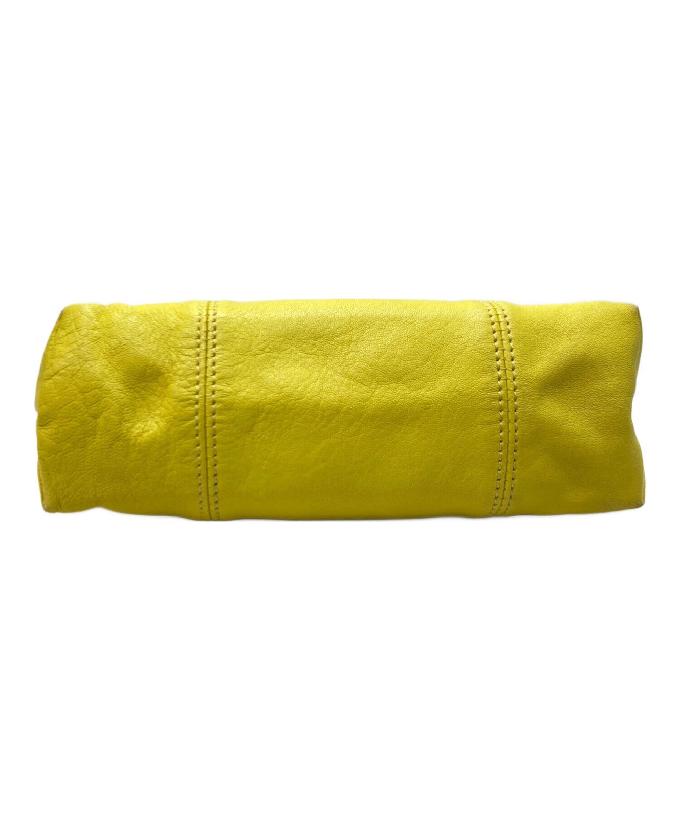 Longchamp Shoulder Bag Purse Le Pliage Yellow Women's Used Authentic